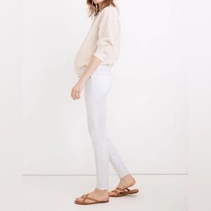 Madewell Maternity Side-Panel Skinny Jeans in White Size 28